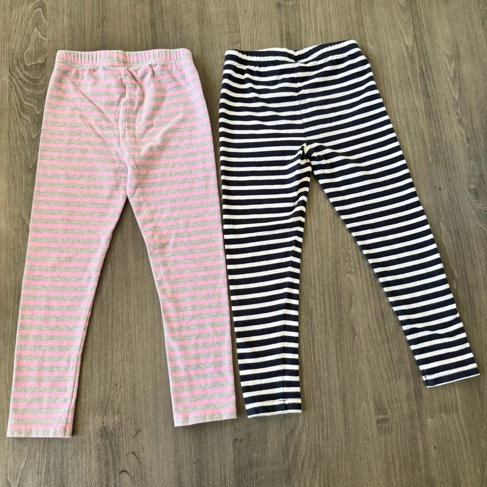 Polo Ralph Lauren girls stripes leggings set bundle lot size 6